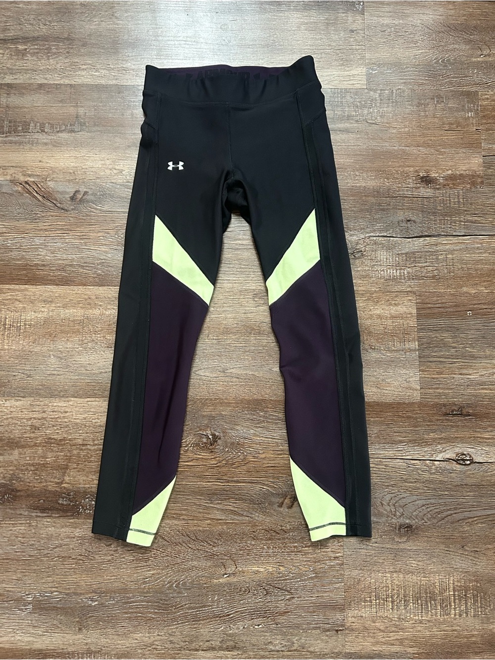 Under Armour Black Purple and Lime Leggings